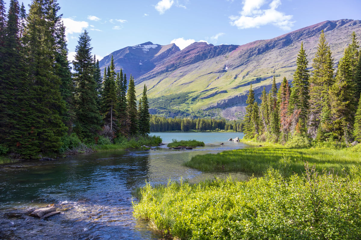 Beautiful mountain lake scenery perfect for outdoor recreation and exploration
